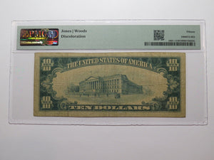 $10 1929 Hecla South Dakota SD National Currency Bank Note Bill Ch. #9679 PMG 15