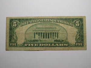 $5 1929 Portland Maine ME National Currency Bank Note Bill Charter #13716 RARE