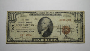 $10 1929 Fort Morgan Colorado CO National Currency Bank Note Bill Ch. #7004 RARE