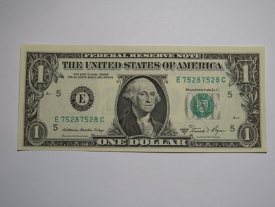 $1 1981 Repeater Serial Number Federal Reserve Currency Bank Note Bill #75287528