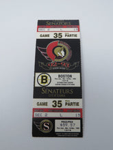 Load image into Gallery viewer, March 18, 1993 Ottawa Senators Vs. Boston Bruins Full NHL Hockey Ticket Mint