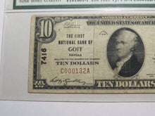 Load image into Gallery viewer, $10 1929 Goff Kansas KS National Currency Bank Note Bill Ch. #7416 F15 PMG