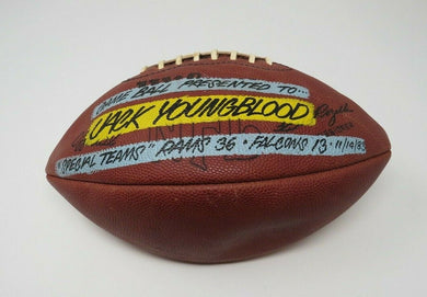 1983 Jack Youngblood Los Angeles Rams Presentation Game Used Football! Falcons