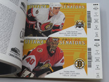 Load image into Gallery viewer, 2002-03 Ottawa Senators Unused Full Regular Season Hockey Ticket Book All Games