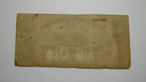 $.25 1863 Montgomery Alabama Obsolete Currency Bank Note Bill AU! Plate F