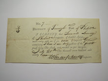 Load image into Gallery viewer, 1790 Philadelphia Pennsylvania Colonial Currency Distilled Spirits Import Form