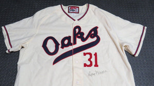1992 Kelly Downs Oakland Athletics Oaks Throwback Game Used Worn Baseball Jersey