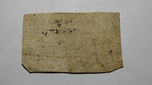 Load image into Gallery viewer, 1754 Five Shillings North Carolina NC Colonial Currency Note Bill! 5s! RARE!