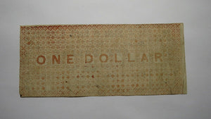 $1 1861 Raleigh North Carolina NC Obsolete Currency Bank Note Bill! State of NC