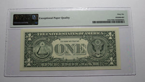 $1 1988 Repeater Serial Number Federal Reserve Currency Bank Note Bill PMG UNC66