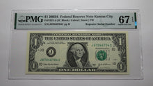 Load image into Gallery viewer, $1 2003A Repeater Serial Number Federal Reserve Currency Bank Note Bill UNC67EPQ