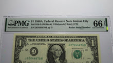 Load image into Gallery viewer, $1 1988A Radar Serial Number Federal Reserve Currency Bank Note Bill PMG UNC66