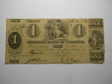 Load image into Gallery viewer, $1 1861 Richmond Virginia Obsolete Currency Bank Note Bill Farmers Bank of VA