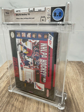 NHLPA Hockey '93 Super Nintendo Factory Sealed Video Game Wata Graded 8.0 A NHL