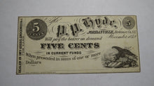 Load image into Gallery viewer, $.05 1852 Jordanville New York NY Obsolete Currency Bank Note Bill!  Herkimer Co