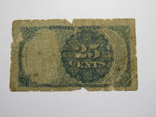 Load image into Gallery viewer, 1874 $.25 Fifth Issue Fractional Currency Obsolete Bank Note Bill 5th Filler