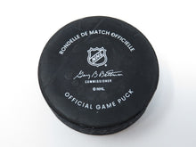 Load image into Gallery viewer, 2022-23 Winnipeg Jets San Jose Sharks Game Used NHL Tracker Puck -Reimer Shutout