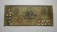 Load image into Gallery viewer, $1 1870's Charleston South Carolina SC Obsolete Currency Bank Note! Rail Road 