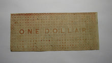 Load image into Gallery viewer, $1 1861 Raleigh North Carolina NC Obsolete Currency Bank Note Bill! State of NC