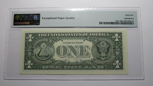 $1 2003 Repeater Serial Number Federal Reserve Currency Bank Note Bill PMG UNC65