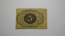 Load image into Gallery viewer, 1863 $.05 First Issue Fractional Currency Obsolete Bank Note Bill! 1st Iss. VF