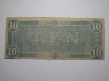 Load image into Gallery viewer, $10 1864 Richmond Virginia VA Confederate Currency Bank Note Bill RARE T68 VF
