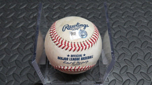 2018 Tanner Roark Washington Nationals Two Strikeout Game Used MLB Baseball!