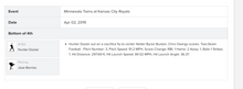 Load image into Gallery viewer, 2019 Hunter Dozier Kansas City Royals Game Used RBI Sacrifice Fly MLB Baseball!
