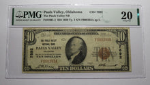 Load image into Gallery viewer, $10 1929 Pauls Valley Oklahoma OK National Currency Bank Note Bill Ch #7892 VF20