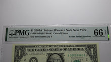 Load image into Gallery viewer, $1 2003 Radar Serial Number Federal Reserve Currency Bank Note Bill PMG UNC66EPQ