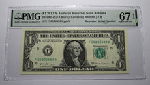 Load image into Gallery viewer, $1 2017 Repeater Serial Number Federal Reserve Currency Bank Note Bill PMG UNC67