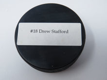 Load image into Gallery viewer, Drew Stafford Autographed Signed New Jersey Devils Hockey Fights Cancer Puck