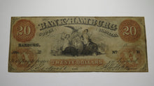 Load image into Gallery viewer, $20 1856 Hamburg South Carolina SC Counterfeit Obsolete Currency Bank Note Bill!