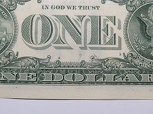 Load image into Gallery viewer, $1 2021 Minor Wet Ink Transfer Error Federal Reserve Bank Note Bill UNC++