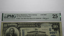 Load image into Gallery viewer, $10 1902 West Hoboken New Jersey NJ National Currency Bank Note Bill #9867 VF25