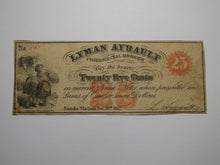 Load image into Gallery viewer, $.25 1862 Nunda Station New York Obsolete Currency Bank Note Bill Lyman Aybault
