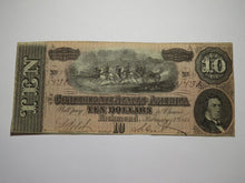 Load image into Gallery viewer, $10 1864 Richmond Virginia VA Confederate Currency Bank Note Bill RARE T68 VF+