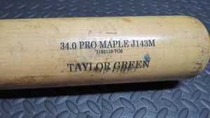 Taylor Green Milwaukee Brewers Game Used Old Hickory Pro MLB Baseball Bat