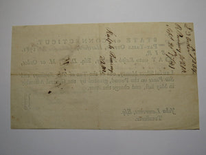 1781 Connecticut Pay Table Office Colonial Currency Note Bill! Wadsworth/Wales