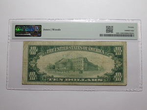 $10 1929 Los Angeles California National Currency Bank Note Bill 12804 Hollywood