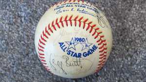 1980 American League All Star Team Signed Official Baseball! Molitor, Kaline + 