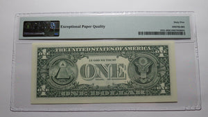 $1 2003 Radar Serial Number Federal Reserve Currency Bank Note Bill PMG UNC65EPQ