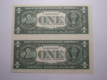 Load image into Gallery viewer, $1 2017 Uncut New York BEP Uncirculated Currency Sheet 2 Federal Reserve Notes