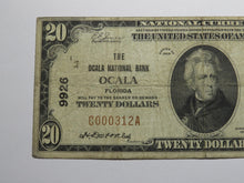 Load image into Gallery viewer, $20 1929 Ocala Florida FL National Currency Bank Note Bill Charter #9926 RARE