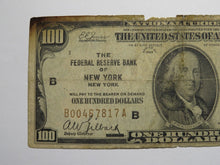 Load image into Gallery viewer, $100 1929 New York City NY National Currency Note Federal Reserve Bank Note Bill