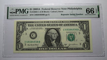 Load image into Gallery viewer, $1 2003 Repeater Serial Number Federal Reserve Currency Bank Note Bill PMG UNC66