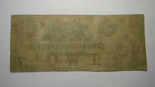 Load image into Gallery viewer, $2 1855 Providence Rhode Island RI Obsolete Currency Bank Note Bill! Bank of Rep