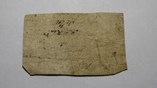Load image into Gallery viewer, 1754 Five Shillings North Carolina NC Colonial Currency Note Bill! 5s! RARE!
