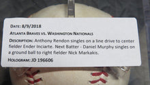 Load image into Gallery viewer, 2018 Anthony Rendon &amp; Daniel Murphy Nationals Multi-Hit Game Used Baseball! 14 P