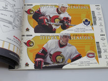 Load image into Gallery viewer, 2002-03 Ottawa Senators Unused Full Regular Season Hockey Ticket Book All Games